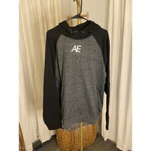 Men’s American Eagle Hoodie Gray And Black Large